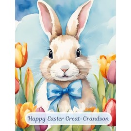 Happy Easter Great-Grandson Greeting Card - Filled with Yummy Treats Adventure and Lots of Fun