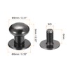 sourcing map 8mm Ball Head Stud Rivets Screw Back, 20Pack