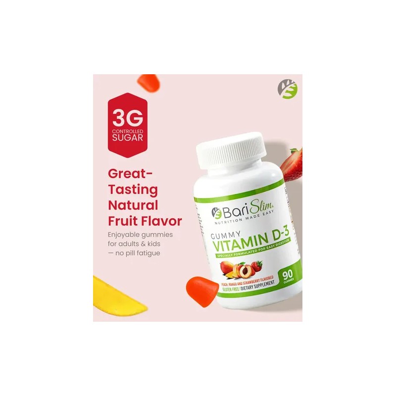 Barislim Gomitas Vitamina D-3 Bariátrica 90 Unidades