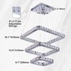 diisunbihuo Modern Crystal Chandeliers LED Square Chandelier Pendant Lights Chandelier