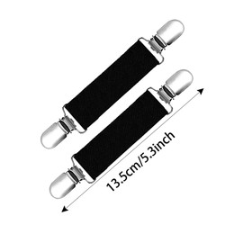 Trounistro 16 Pieces Elastic Mitten Clips Stainless Steel Gloves Caps Clips for Kids Boys Girls and Adults (Color set 2)