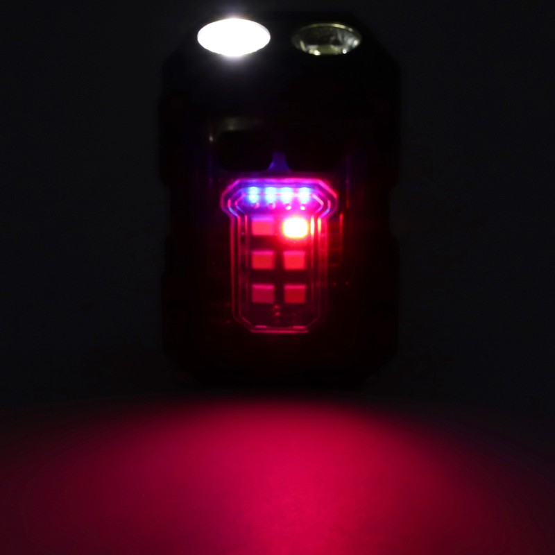 Keychain Flashlight LED Intelligent Power Display 750mAh 8 Gears with