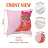 Nvotell Pink Orange Pillow Covers - Preppy Tiger Pillow Cases,