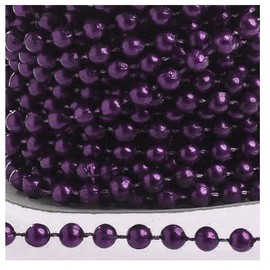 Factory Direct Craft Purple Fused String Pearl Beads on Spools for Wedding Favors, Crafts, Decorating & Displaying & More - 6MM x 108 Total Feet