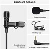 Hollyland External Clip On Lavalier Microphone with 3.5mm Audio Jack,