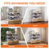 TAO ONE 4-Tier Stainless Steel Shoe Rack, Heavy Duty Metal