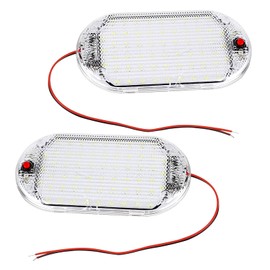 wuyaoyao 2PCS Dome Light for RV Interior, 60 LEDs Ultra Bright RV Ceiling Light with Switch Control, Car 12V LED Light, Universal RV Interior Lighting for Car Van Truck Camper Boat