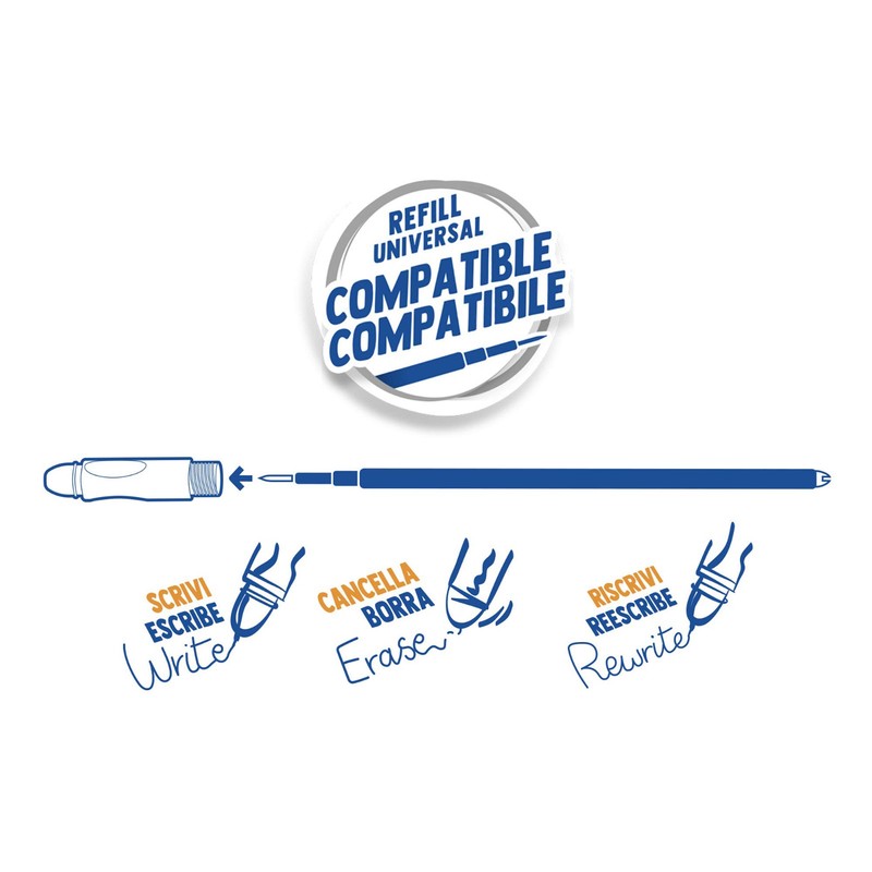 CARIOCA Oops Refill Set | Pen Refills for Erasable, Refillable