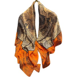 MAIRY Head Scarf Satin Scarf for Hair Silk Scarfs for Women Lightweight Soft Square 35 Inch Bandanas Women's Scarves & Wraps,90053