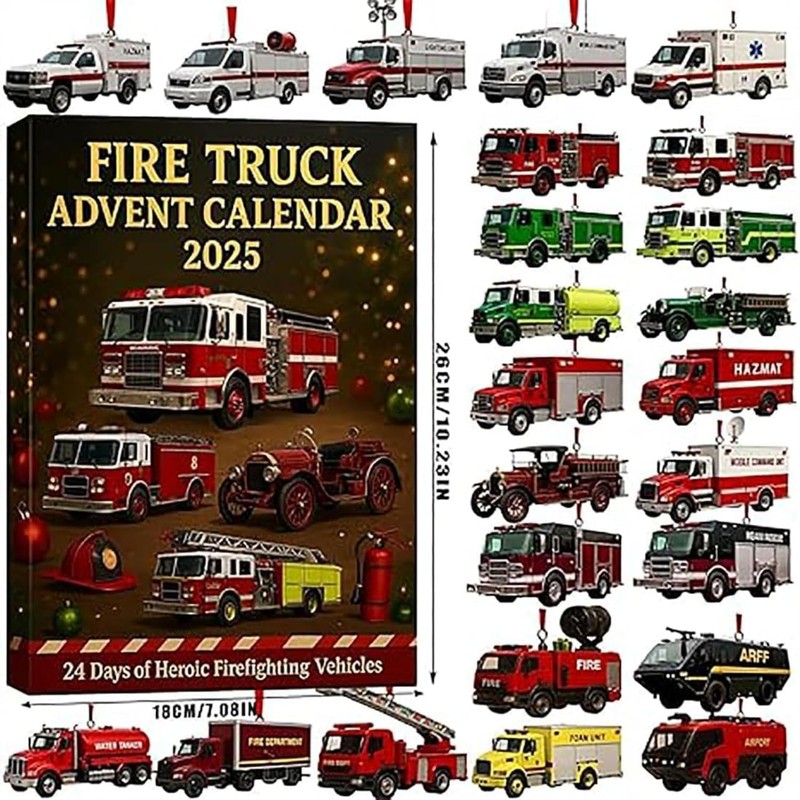 Calendario de Adviento Camión de Bomberos 2026 – 24 días