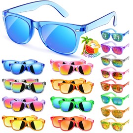 Party Favors Kids Sunglasses Bulk - 16 Packs Neon Sunglasses for Kid Age 3-8, UV400 Protection Party Sunglasses Goodie Bags Stuffers for kids Birthday Party Supply, End of the Year Gifts For Students