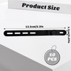 10 Stück Kabelbinder | Schwarze Silikon-Kabelbinder | Kabel-Organizer | Wiederverwendbare