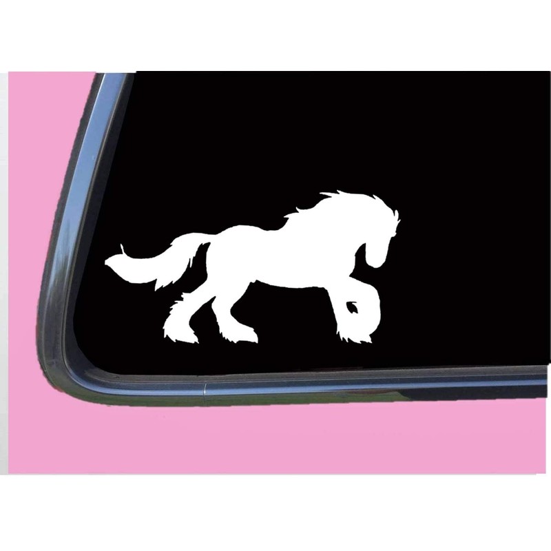 Gypsy Vanner Horse Sticker TP 1300 vinyl 6" Decal