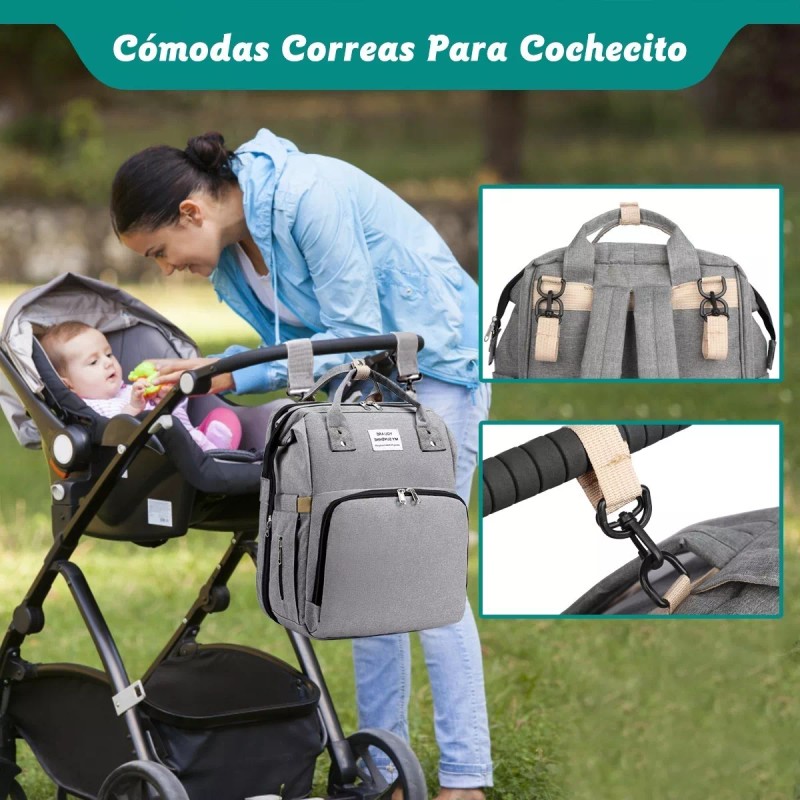 Lostrain Mochila Para Pañales Mochila Bebés Plegable Gran Capacidad