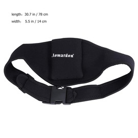 MILISTEN Microphone Belt Vertical Mic Transmitter Carrier Bag Pouch for Fitness Instructors Teacher Singer Speaker Theatre Black