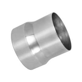 SVULK Universal 3.5" ID to 4" ID Exhaust Pipe Adapter Reducer, Polished 304 Stainless Steel Exhaust Adapter Connector Coupler ID 3.5" to ID 4", Overall Length 4"/100mm
