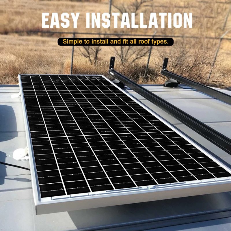 PFCTART 200W 12V Solar Panel Kit Monocrystallin