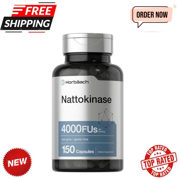 Unbranded Nattokinase Supplement 4000 FU | 150 Capsules | Non-Gmo,
