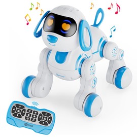 Contixo R3 Robot Dog Kids Toy - Remote Control Robots Interactive Smart Dancing Toy for Kids Boys Girls Toddler Age 3-12 Year Old Robotic Pet Birthday Gifts for Children Blue