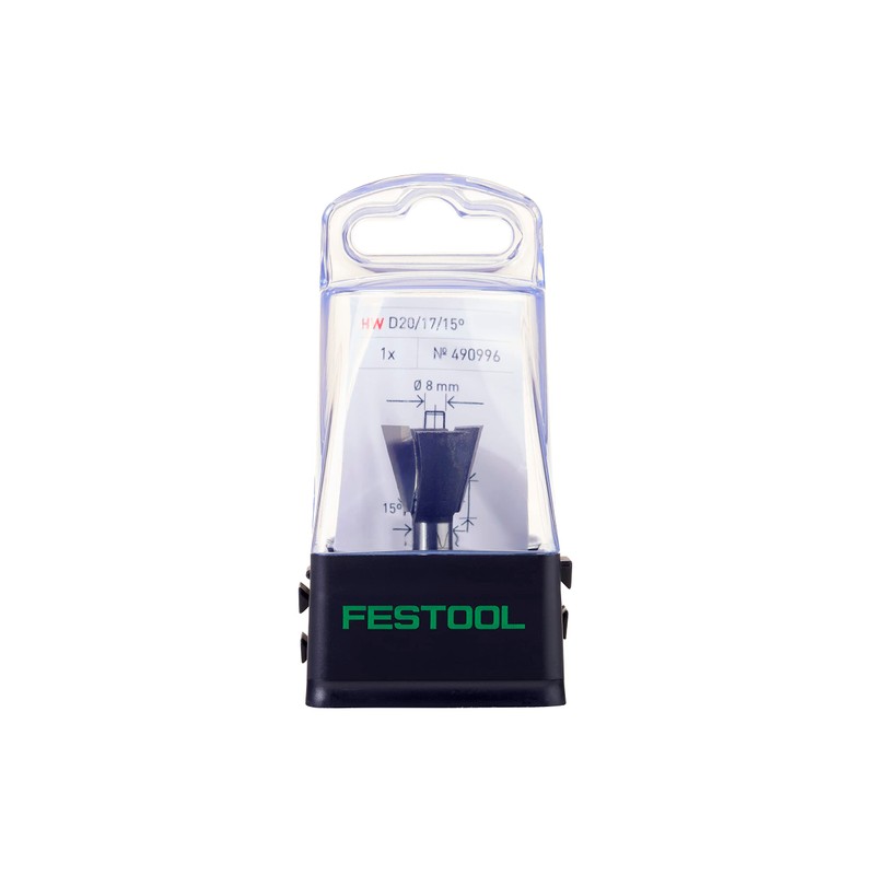 Festool Dovetail Cutter HW S8 D20/17/15°
