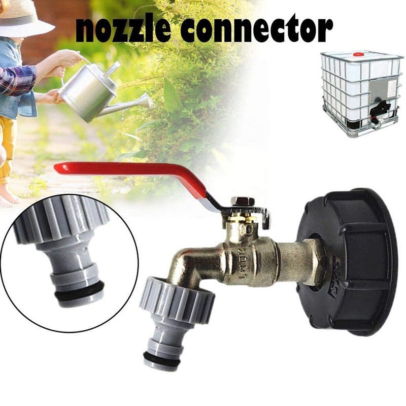 IBC Outlet Tap Tote Tank Drain Adapter Garden Hose Water