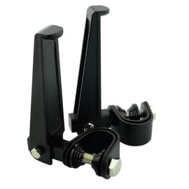 Motorcycle Footpegs Highway Pegs Adjustable Rubber Footrest 7/8" OR 1" Engine Guard Clamp Kit For Touring Road King Softail Dyna Universal (Black)