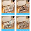 2 PCS Stackable Cable Organizer Storage Box, Desktop Cord Management
