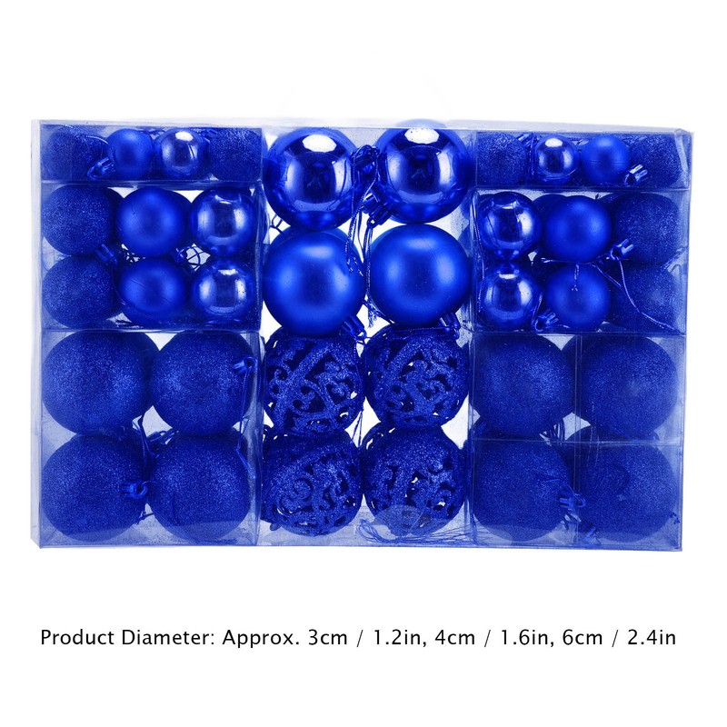 100pcs Christmas Ball Ornaments Shatterproof Hanging Balls for Christmas Tree