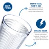 Carlisle FoodService Products Crystalon Stack-All Stackable Tumbler Plastic Tumbler with