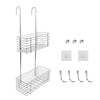 Antrader Hanging Shower Rack,Shower Caddy Hanging with Hooks,Hung on the