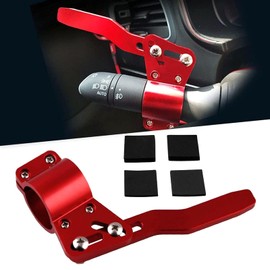 RULLINE Turn Signal Lever Extender Car Styling Adjustment Steering Wheel Signal Rod Extension Turn Signal Lever Position Kit Aluminium (Red)