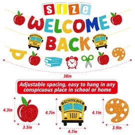 Welcome Back Banner Classroom Welcome to Our Class Theme Banner Back to School First Day of School Decoration Teachers Students Preschool Kindergarten Classroom Party Supplies