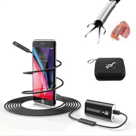 Snake Camera, Inspection Camera, Endoscope, USB Borescope, Micro scope, End Scopes faiba-suko-pukamera, WiFi Wireless Industrial 24 " Pick Up Tool 4 Piece Nail HD 720P Million Pixels 5 m 硬性 Android & IOS Supported Halogen Adjustable