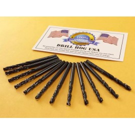 Drill Hog 5/32 Stubby Bit Machine Screw Stub Length Drill Hog USA Lifetime Warranty 12 Pc