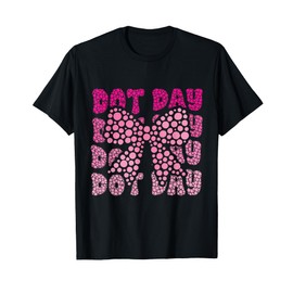 Happy Dot Day Coquette Bow Girls Kids Teacher T-Shirt