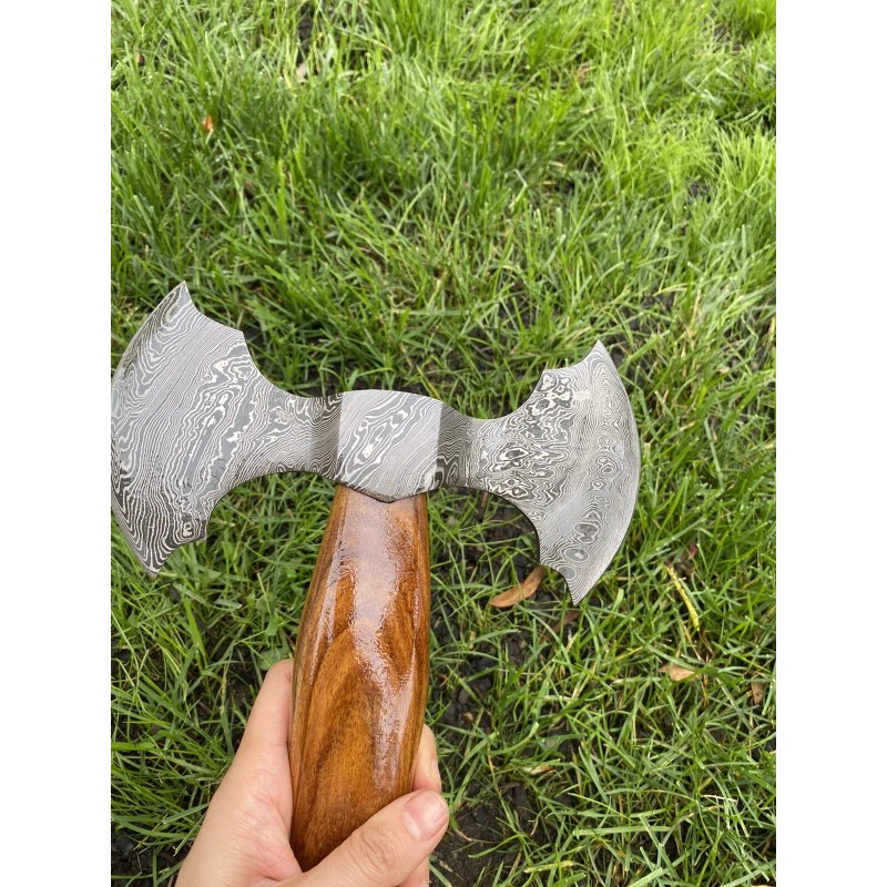 Helko Werk Damascus Steel Handmade Hand Forged Axe ZH50 /helko