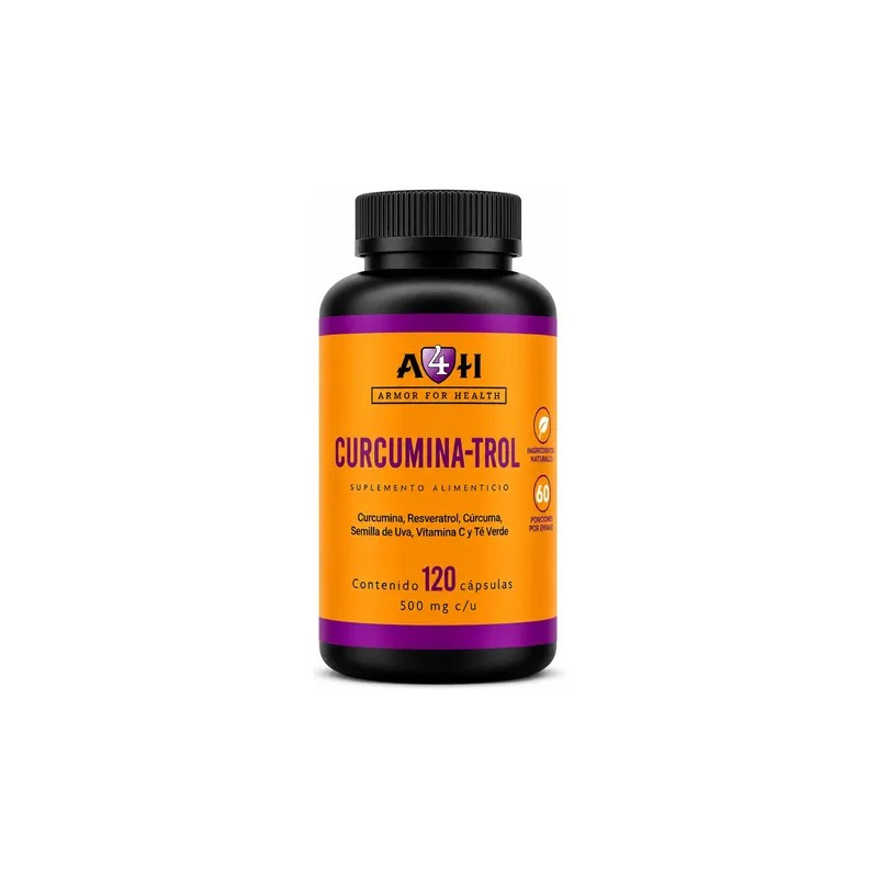 Suplemento A4h Resveratrol Curcumina Antioxidante 120 Caps