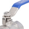 Full Port Ball Valve Stainless Steel Female Thread 3/4in 1000