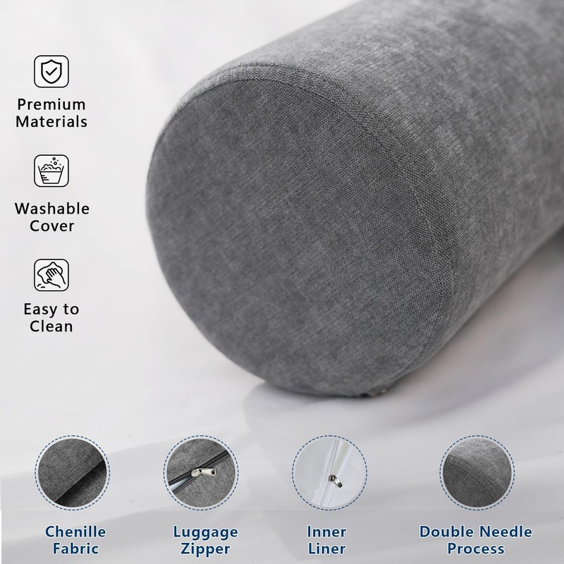 M Mute Touch Cylindrical Bolster Pillow Long Body Pillow Side