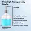 Clear Acrylic Soap Dispensers Set with Rust Proof Pumps and