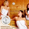 Tomedeks 2-in-1 Sauna Thermometer Hygrometer Especially Precise Sauna Thermometer Automatic