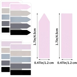 600 Pcs Index Tabs Flags for Annotating Books Transparent Sticky Tabs Annotation Tabs Transparent Writable Book Markers Page Flags for Reading Index School Office Easy to Remove(Pastel Color)