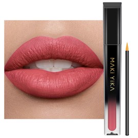 MAKI YIKA MAKI YIKA Red Lipstick for Women Color Stay Long Lasting Lipsticks, No Smudge Matte Liquid Lipstick Transferproof Cruelty-Free Lip Color | Rosey Nude