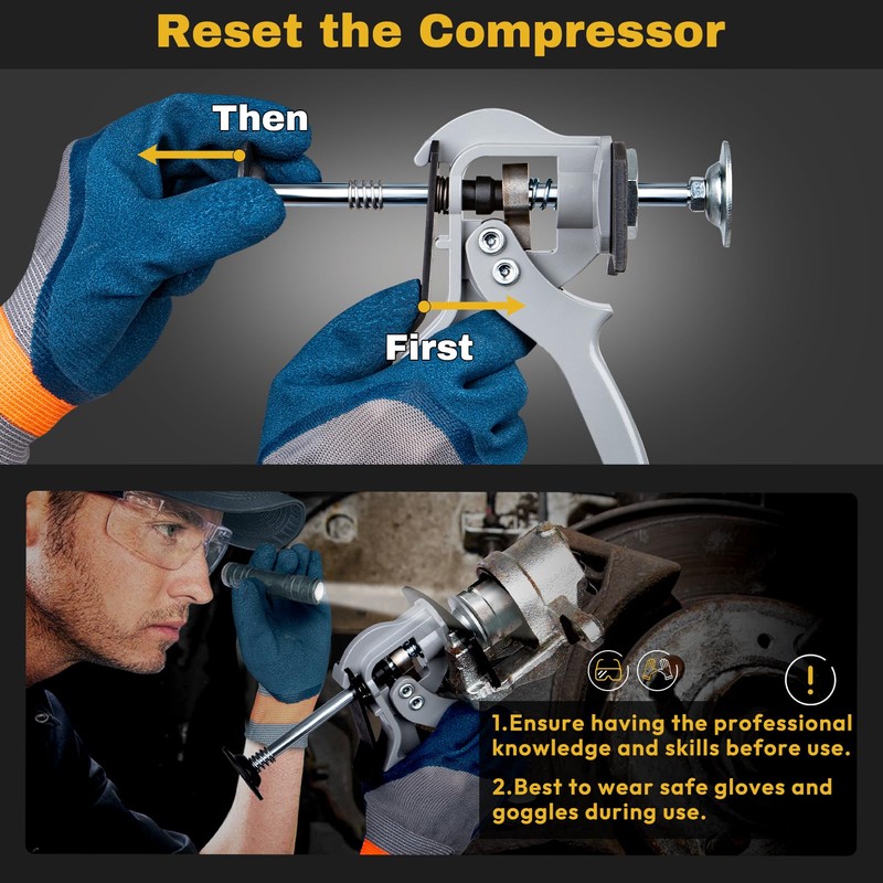 Speedy Brake Pad Spreader,24300 Brake Caliper Compression Tool, Disc Brake