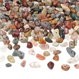 PATIKIL Chip Stone Beads, 350Pcs Crystals Gemstone Irregular Stone Loose Rocks Bead for DIY Jewelry Making Bracelet Necklace Earring, Multicolored Style3