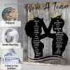 Omebero 4PCS Black King Queen Shower Curtain Set, Inspirational Quotes