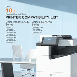 E-Z Ink Compatible Toner Cartridge Replacement for Canon 054 054H Toner Cartridge to use with Color ImageClass MF644Cdw LBP622Cdw MF642Cdw MF641Cdw MF641Cw Printer (Black Cyan Yellow Magenta, 4-Pack)