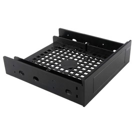 Akasa 3.5" Device/SSD/HDD Adapter | 5.25" to 3.5" Bay Adapter | 2.5/3.5 Inch Hard Drive Enclosure | SSD Mounting Bracket | for 5.25 inch PC Front Bay | AK-HDA-05
