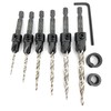 FTG USA Adjustable Wood Countersink Drill Bit Set 6 Pc