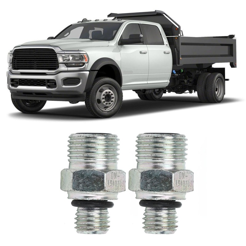 2PCS Turbo Oil Feed Connectors Joint 4940183 Connector Joints Replacement